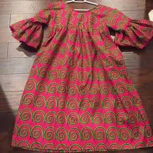 Multicolored Traditional African Print Dress